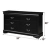 ACME Louis Philippe Black Dresser Model 23735