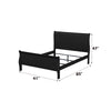 ACME Louis Philippe Black Twin Bed Model 23740T