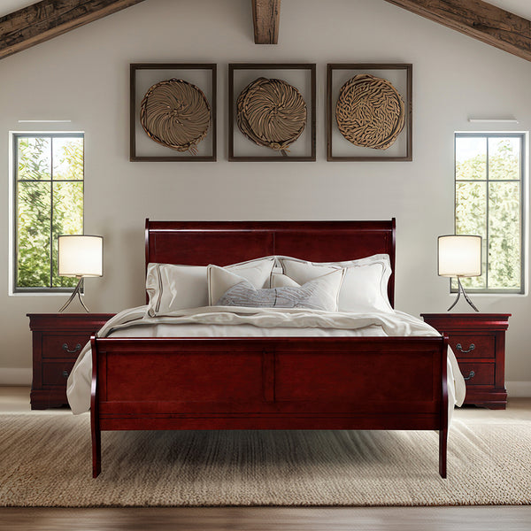 ACME Louis Philippe Cherry Twin Bed Model 23760T