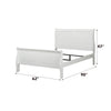 ACME Louis Philippe White Queen Bed Model 23830Q