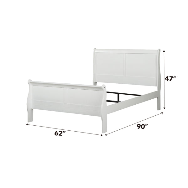 ACME Louis Philippe White Queen Bed Model 23830Q