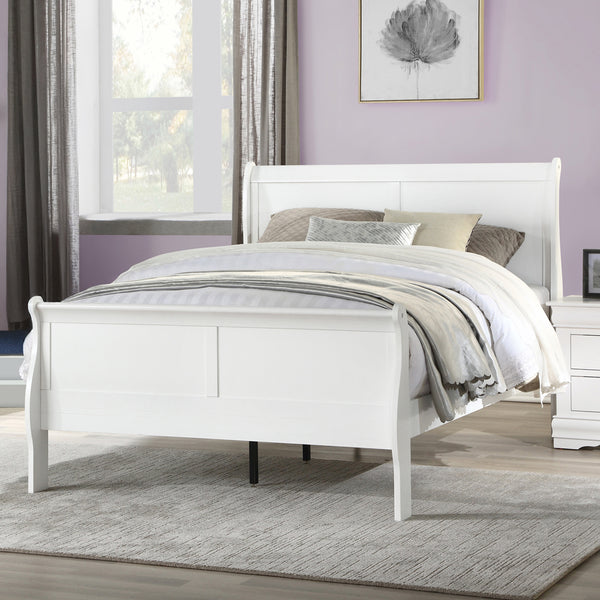 ACME Louis Philippe White Twin Bed Model 23845T
