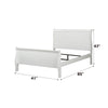 ACME Louis Philippe White Twin Bed Model 23845T