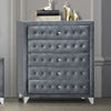 ACME Dante Gray Velvet Chest Model 24236