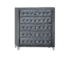 ACME Dante Gray Velvet Chest Model 24236