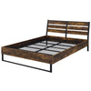 ACME Juvanth Rustic Oak & Black Eastern King Bed Model 24247EK