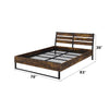 ACME Juvanth Rustic Oak & Black Eastern King Bed Model 24247EK