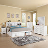 ACME Louis Philippe III White Queen Bed with Storage Model 24490Q