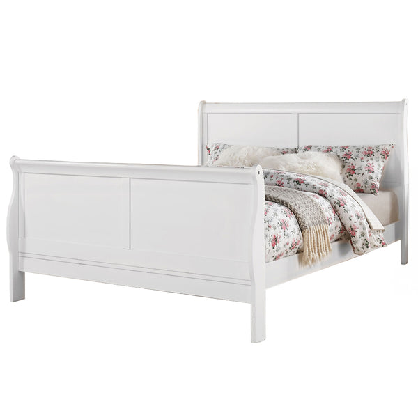 ACME Louis Philippe III White Eastern King Bed Model 24497EK