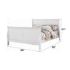 ACME Louis Philippe III White Eastern King Bed Model 24497EK