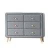 ACME Valda Light Gray Fabric Dresser Model 24525