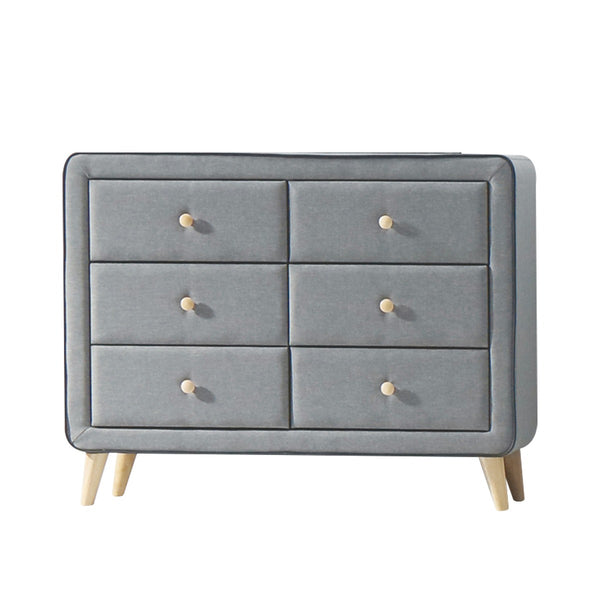 ACME Valda Light Gray Fabric Dresser Model 24525