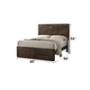 ACME Elettra Rustic Walnut Eastern King Bed Model 24847EK
