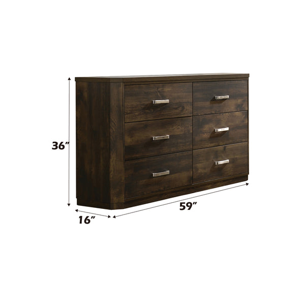 ACME Elettra Rustic Walnut Dresser Model 24855