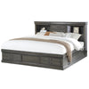 ACME Louis Philippe III Dark Gray Queen Bed with Storage Model 24930Q
