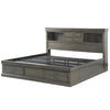 ACME Louis Philippe III Dark Gray Queen Bed with Storage Model 24930Q