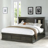 ACME Louis Philippe III Dark Gray Queen Bed with Storage Model 24930Q