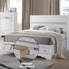 ACME Naima White Queen Bed with Storage Model 25770Q