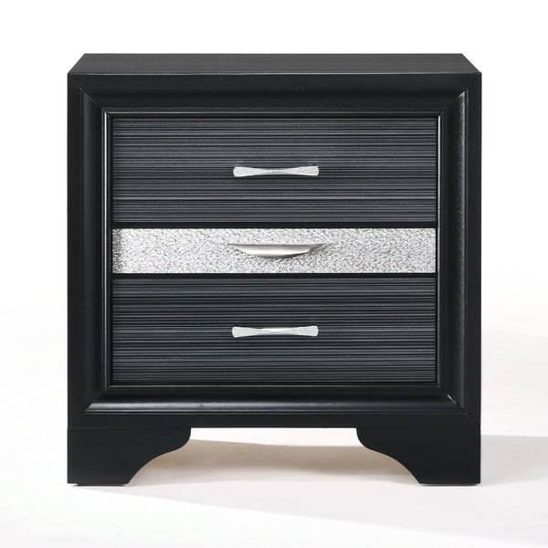 ACME Naima Black Nightstand Model 25903
