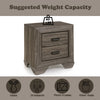 ACME Lyndon Weathered Gray Grain Nightstand Model 26023
