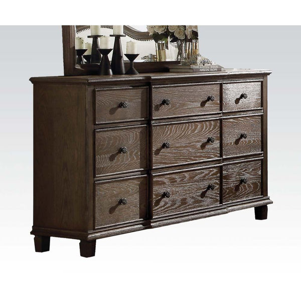 ACME Baudouin Weathered Oak Dresser Model 26115
