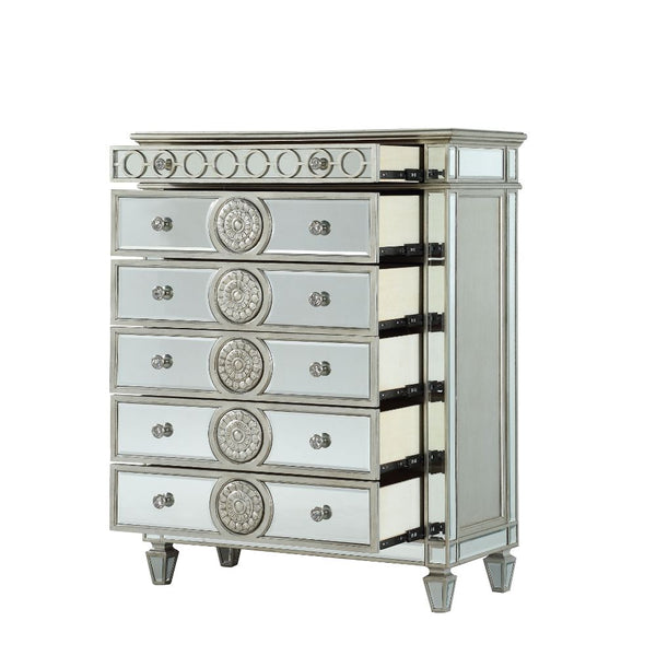ACME Varian Mirrored & Sliver Chest Model 26156