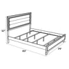 ACME Carine II Fabric & Gray Eastern King Bed Model 26257EK