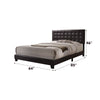 ACME Masate Espresso Synthetic Leather Queen Bed Model 26350Q