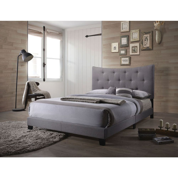 ACME Venacha Gray Fabric Queen Bed Model 26360Q