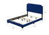 ACME Haemon Blue Velvet Queen Bed Model 26760Q