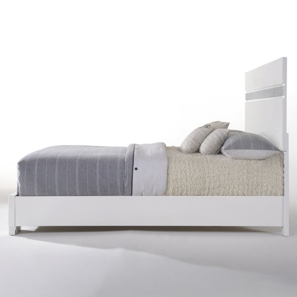ACME Naima II White High Gloss Eastern King Bed Model 26767EK