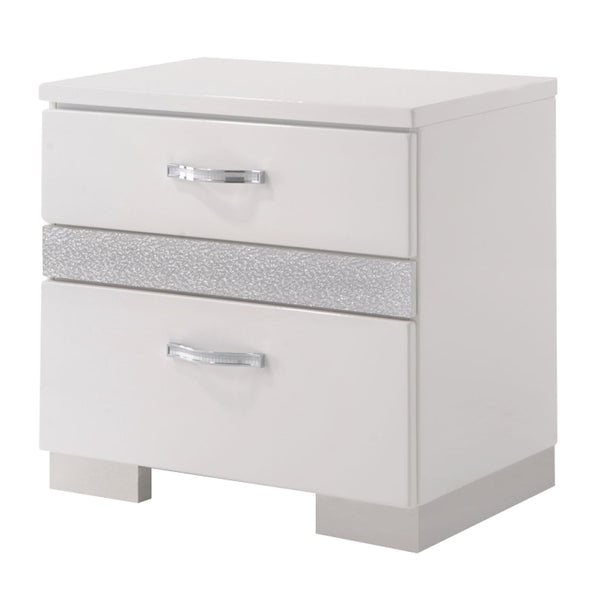 ACME Naima II White High Gloss Nightstand Model 26773