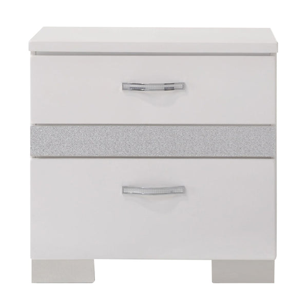 ACME Naima II White High Gloss Nightstand Model 26773