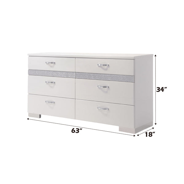 ACME Naima II White High Gloss Dresser Model 26775