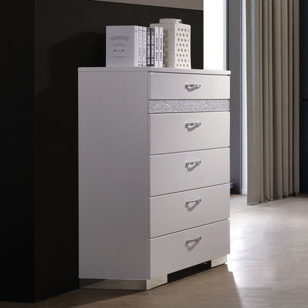 ACME Naima II White High Gloss Chest Model 26776