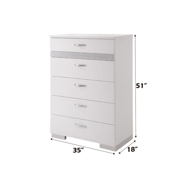 ACME Naima II White High Gloss Chest Model 26776