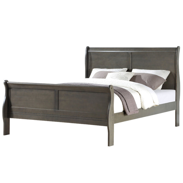 ACME Louis Philippe Dark Gray Eastern King Bed Model 26787EK