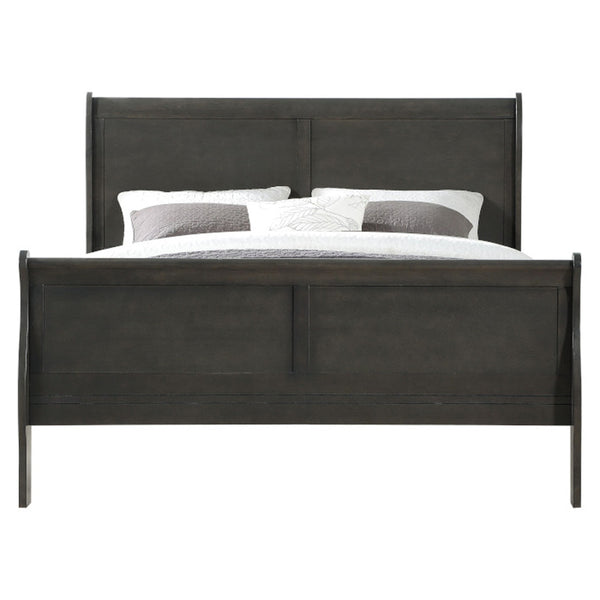 ACME Louis Philippe Dark Gray Eastern King Bed Model 26787EK
