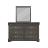 ACME Louis Philippe Dark Gray Mirror Model 26794