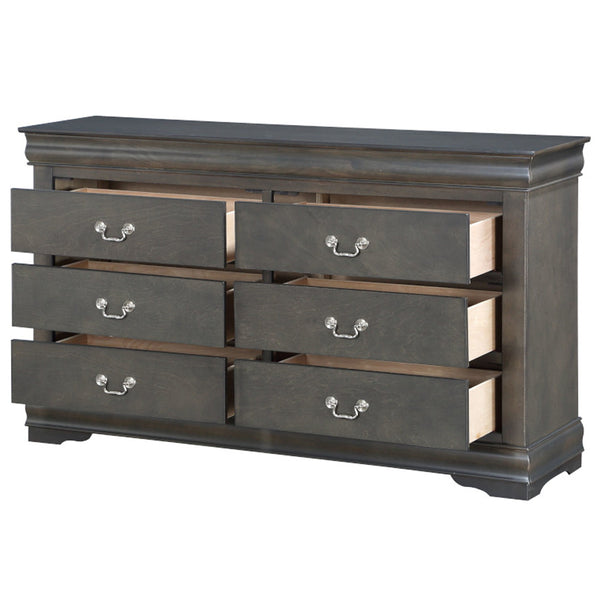 ACME Louis Philippe Dark Gray Dresser Model 26795