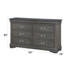 ACME Louis Philippe Dark Gray Dresser Model 26795