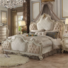 ACME Picardy Fabric & Antique Pearl Eastern King Bed Model 26877EK