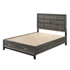 ACME Valdemar Weathered Gray Queen Bed with Storage Model 27060Q