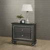 ACME Kaitlyn Metallic Gray Nightstand Model 27283
