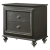 ACME Kaitlyn Metallic Gray Nightstand Model 27283