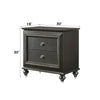 ACME Kaitlyn Metallic Gray Nightstand Model 27283