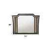 ACME Kaitlyn Metallic Gray Mirror with LED Model 27284