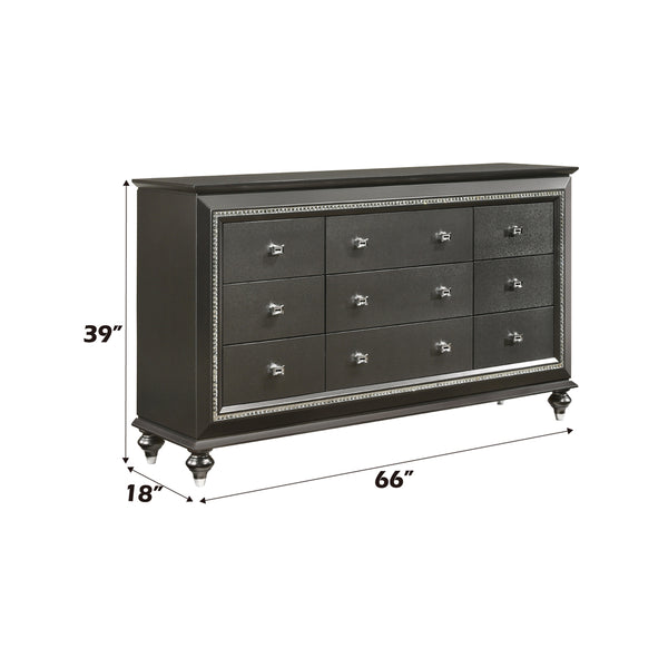 ACME Kaitlyn Metallic Gray Dresser Model 27285
