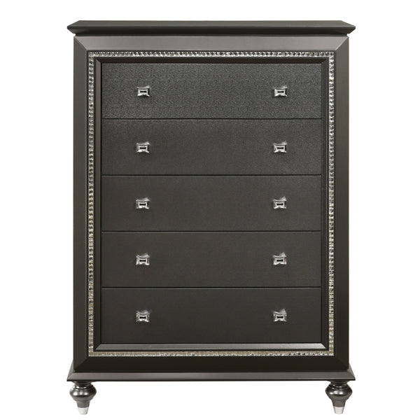 ACME Kaitlyn Metallic Gray Chest Model 27286