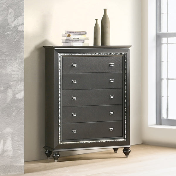 ACME Kaitlyn Metallic Gray Chest Model 27286